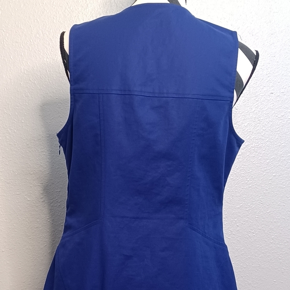 Derek Lam 10 Crosby Fit & Flare Sleeveless V-Neck Dress - Picture 7 of 16